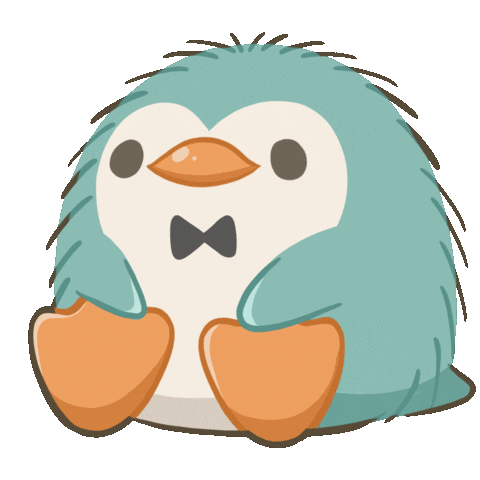 Penguin Love Sticker by Moki