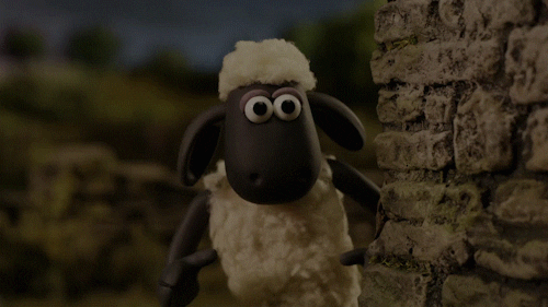 Giphy - shaun the sheep tongue out GIF by Aardman Animations