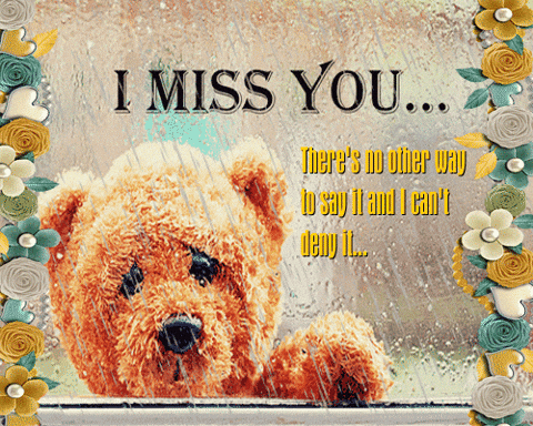 teddy bear saying i miss you
