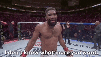 Mixed Martial Arts Idk GIF by UFC