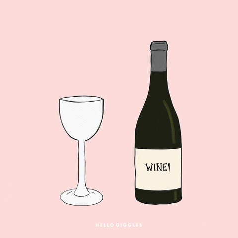 Wine Rose GIF by HelloGiggles - Find & Share on GIPHY
