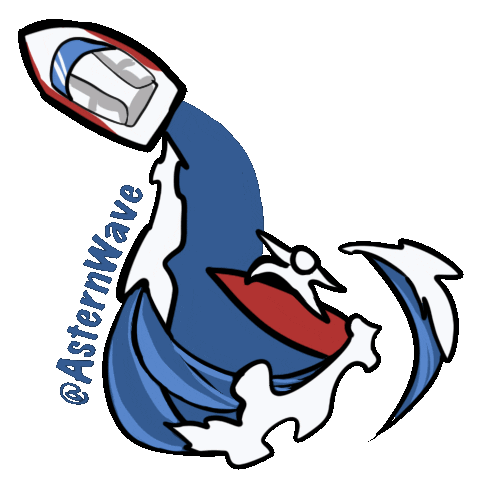 Astern Wave Sticker