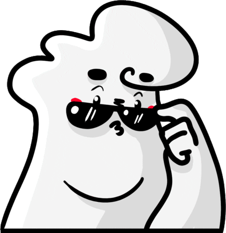 Cartoon Sunglasses Sticker