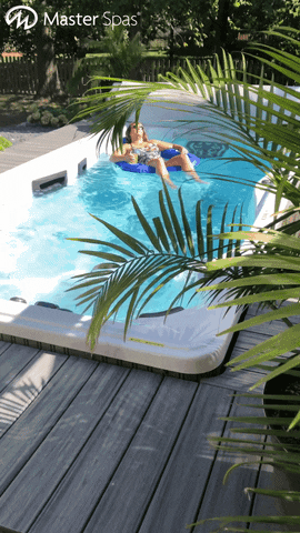 masterspas summer water pool relaxing GIF