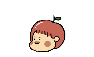 Excited Apple Sticker