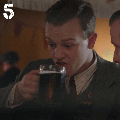 Drink Pint GIF by Channel5UK