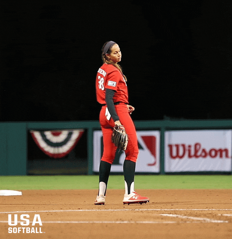 Lets Go Pointing GIF by USA Softball