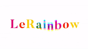 LeRainbow logo rainbow instagram marketing GIF