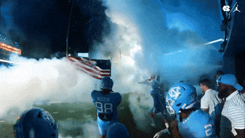 Run Out Lets Go GIF by UNC Tar Heels