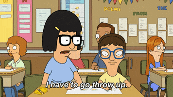 Throw Up Excuse Me GIF by Bob's Burgers