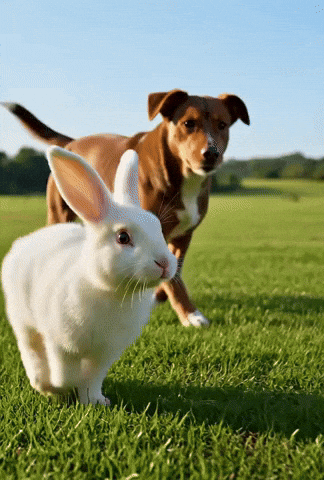 Dog Rabbit GIF