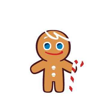 Gingerbread Man Ok Sticker by cookierun