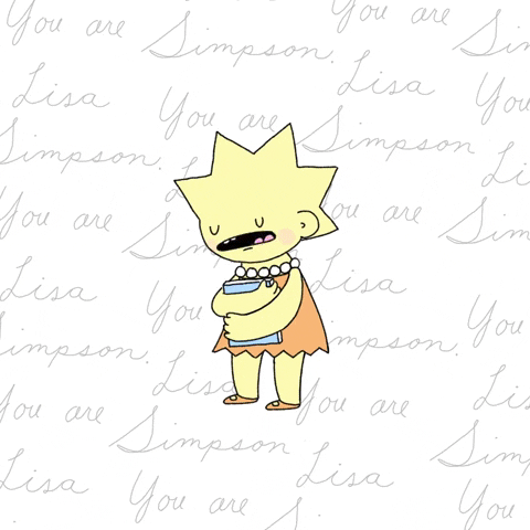 The Simpsons Whatever GIF by Lisa Vertudaches