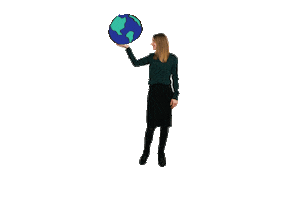 Earth Globe Sticker by Branding a Better World
