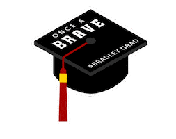 Commencement Sticker by Bradley University
