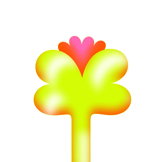 Happy Flower Sticker by Peter Steineck