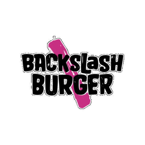 Backslash Burger Sticker