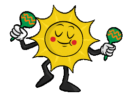 Illustration Sun Sticker by Izhizam