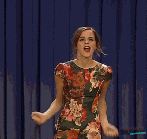 Happy Emma Watson GIF - Find & Share on GIPHY
