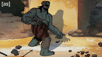 Rock Throwing GIF by Adult Swim