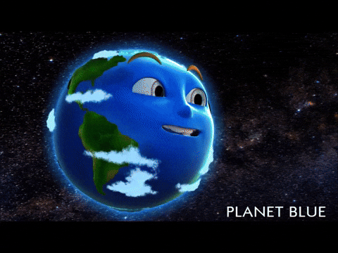 earth compared to other planets gif