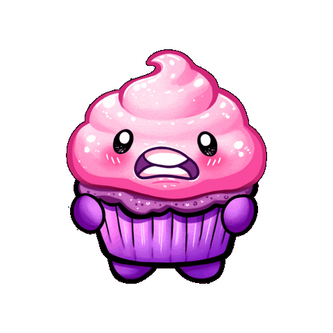 Shocked Face Cute Reaction Sticker by Candy Kult Land