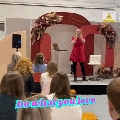 On Stage Speaker GIF by Becca Pountney