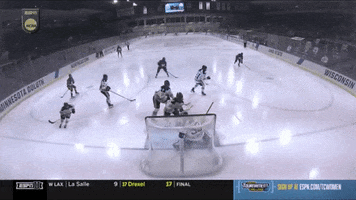Excited Ice Hockey GIF by NCAA Championships