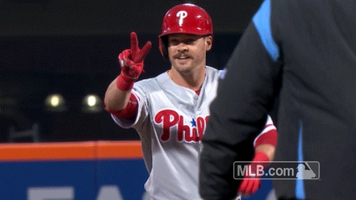 Philadelphia Phillies Applause GIF by MLB - Find & Share on GIPHY
