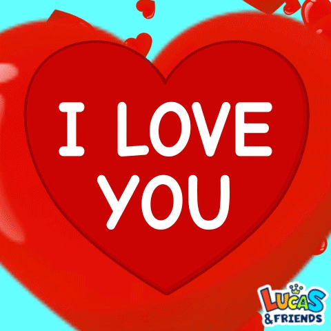 I Love You Hearts GIF by Lucas and Friends by RV AppStudios