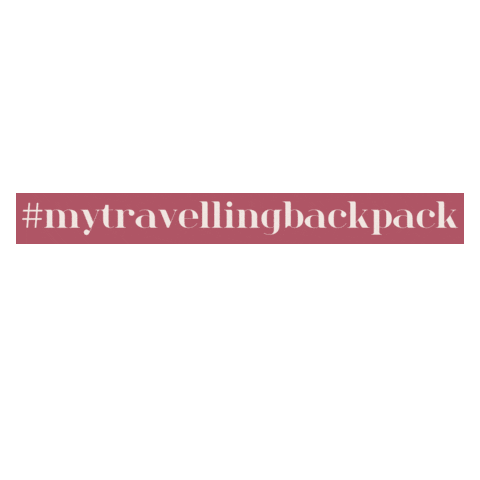 MY TRAVELLING BACKPACK Sticker