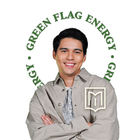 Green Flag Luna Sticker by ZAP Clinic