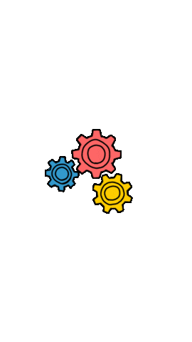 Gear Spinning Sticker by Ela Miranda