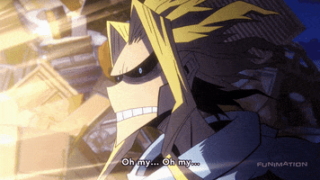 all might my hero academia GIF by Funimation