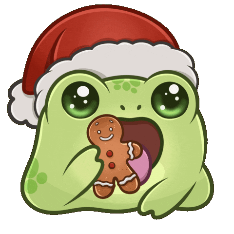 Christmas Eating Sticker
