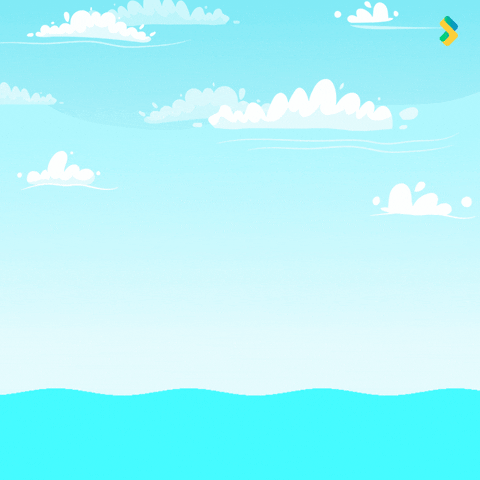 Water Beach GIF by Bombay Softwares