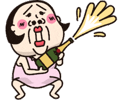 Sparkling Wine Alcohol Sticker