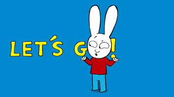 Happy Lets Go GIF by Simon Super Rabbit