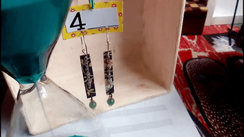 cherokeedancing handmade jewelry earrings jade GIF