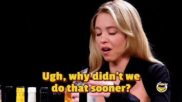 Sydney Sweeney Hot Ones GIF by First We Feast