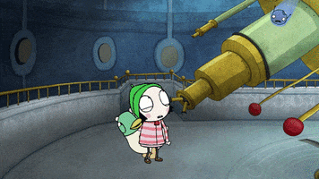 telescope yes GIF by Sarah & Duck