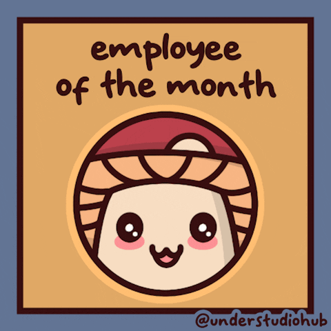 Working Employee Of The Month GIF