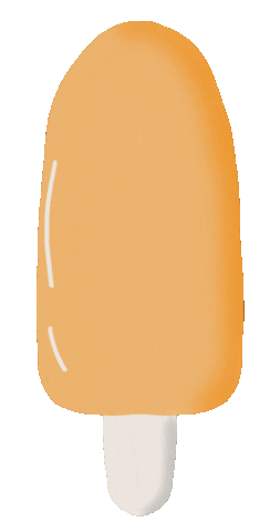 Ice Cream Orange Sticker