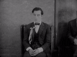 Buster Keaton Hello GIF