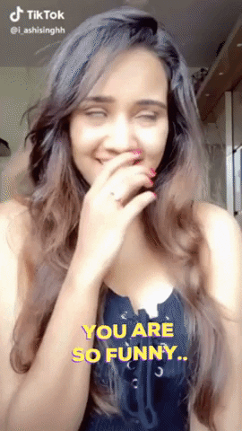 AshiSinghofficial laughing ashi singh you are funny you are so funny GIF