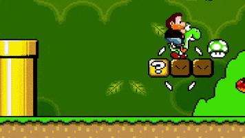 Hungry Super Mario World GIF by LLIMOO
