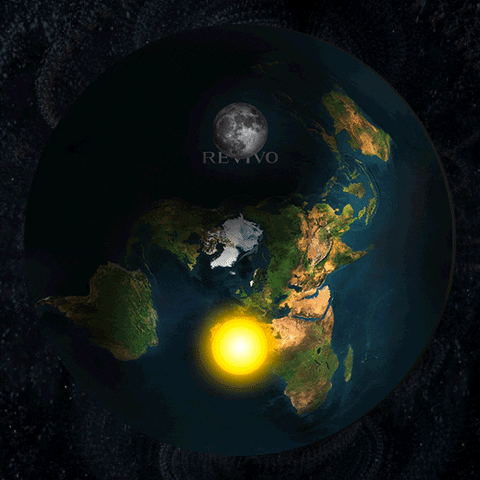PRETTYDAMNGREAT sun moon world earth GIF