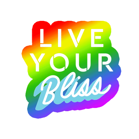 Beauty Rainbow Sticker by Bliss