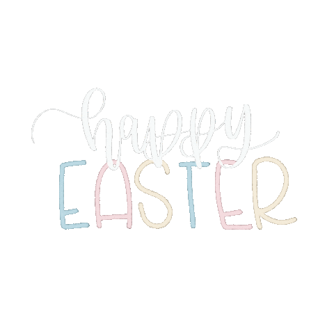 Happy Easter Eggs Sticker