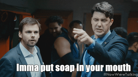Disagree Clean It Up GIF by NOW WE'RE TALKING TV SERIES - Find & Share on GIPHY